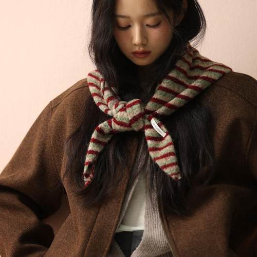 羊驼毛混纺保暖围脖女冬