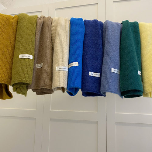 马尔斯绿克莱因蓝情侣围巾