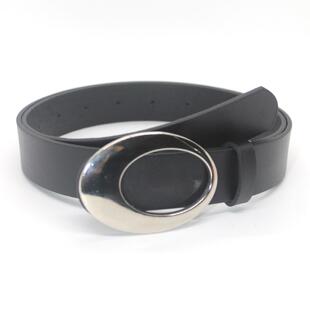 连衣裙个性 椭圆镂空金属按扣腰带牛仔裤 百搭配饰皮带 潮流时尚 新款