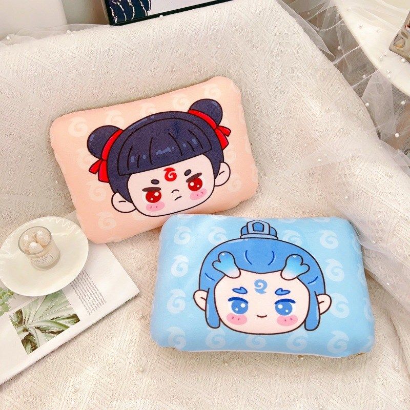 哪吒儿童枕头可爱睡觉小枕头夏冰藤凉席记忆棉小学生午睡枕趴睡枕,居家布艺,午睡枕,淘宝优惠券,粉丝福利购,淘宝优惠卷
