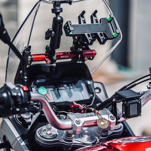 适用凯越525X 500X 400X改装铝合金多功能扩展杆手机导航支架配件