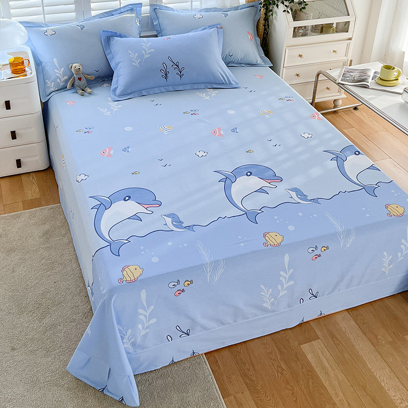夏季可爱床单单件纯棉100全棉儿童被单枕套三件套榻榻米床盖床裙,床上用品,床单,淘宝优惠券,粉丝福利购,淘宝优惠卷