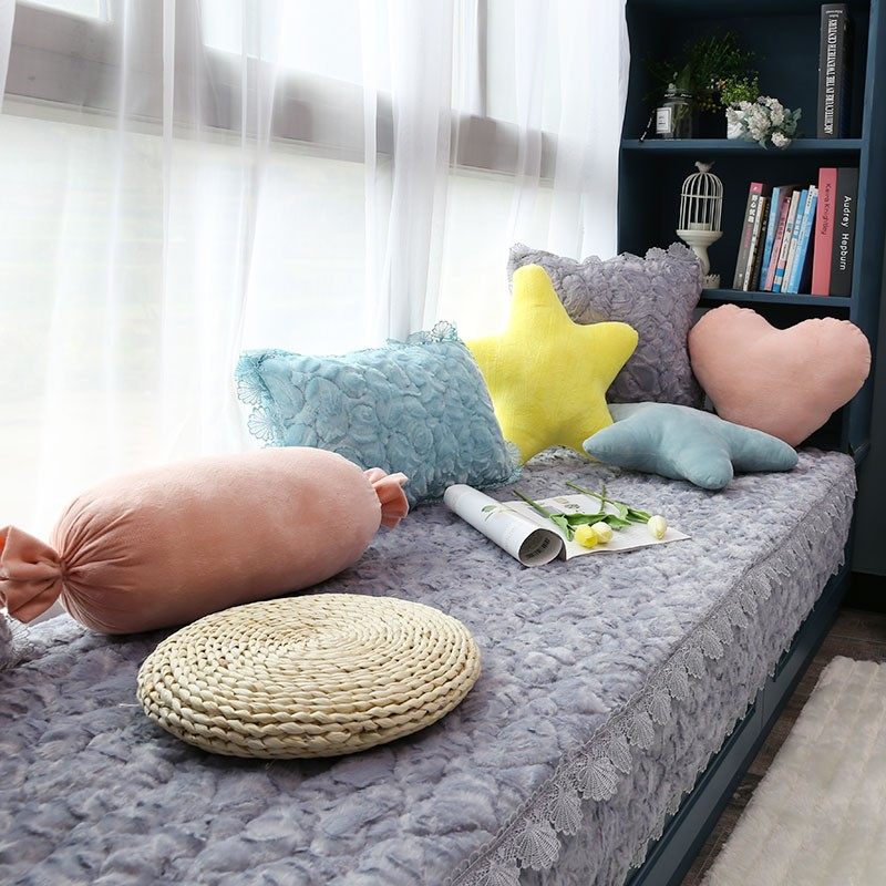 飘窗垫毛绒欧式窗台垫卧室公主 防滑阳台垫简约现代垫子定做,居家布艺,飘窗垫,淘宝优惠券,粉丝福利购,淘宝优惠卷