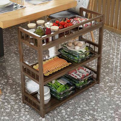 2026厨房菜置子物架多11600层火锅店放菜架移动三层4层落水地架果