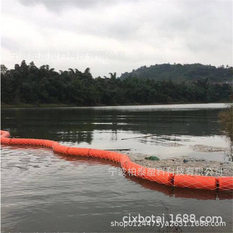 莲藕种植水面拦截浮筒城河水面垃圾拦漂浮桶