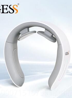 正品德GESS21颈护椎按摩器颈国部多功能脉冲震动热敷0按摩仪智能