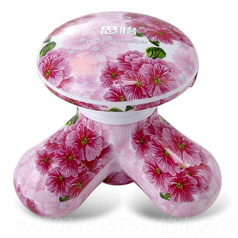 正品充电迷你按摩器思怡min小动型三脚震动手三全角i身腰部颈部多