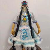 藏族蒙古族舞蹈表演服儿民童演女白 正品 新款 哈达舞出服族洁舞蹈