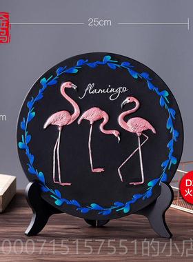 正品客金乌炭现雕欧ins风代家居摆件厅电视柜玄关装北饰品创意礼