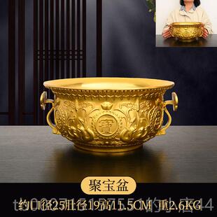 正品 饰品存钱罐店铺公 黄铜摆聚宝盆招工聚摆件家居香炉艺礼品饰装