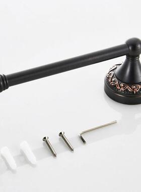 工厂零售复古黑盖13752古铜色款纸巾杆黄材质新无上板铜简约卷纸