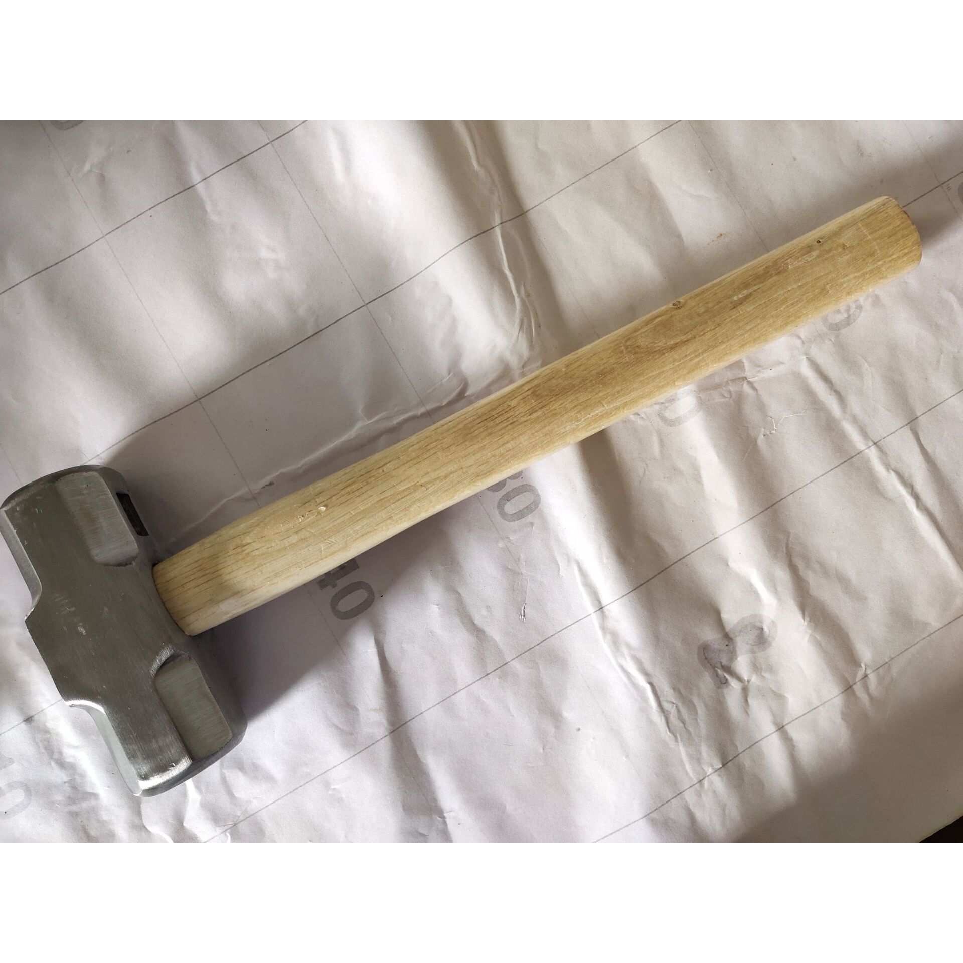 碳钢八角锤 石工青冈木柄八角锤 全抛光高碳钢锤子 铁榔头八角锤