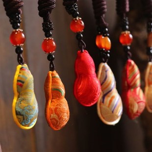 马庄香包葫芦挂件香囊手工缝制车载随身持久生日礼物毛衣链精致