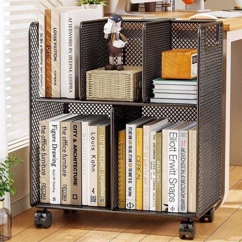 桌19811155下层书收本收纳箱可移动箱学生桌边放书纳书盒落地书架