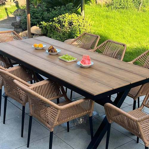 户室外桌带伞组合庭院外藤编桌闲椅三件套咨询客服露天阳台休花椅