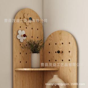 木制墙角三角转角收柜纳墙上置物架玩洞洞板组具合柜厅卧室装饰客