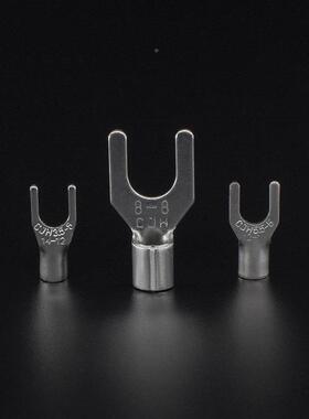 CJSNB5.5-5H端头NB5.5S-5紫铜0.9厚100端0个冷压叉接线子铜鼻形子