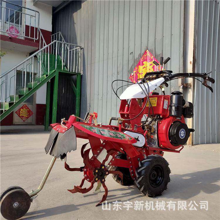 葱姜种培植开起沟XVY土机手扶田园管理机草自走式莓垄机