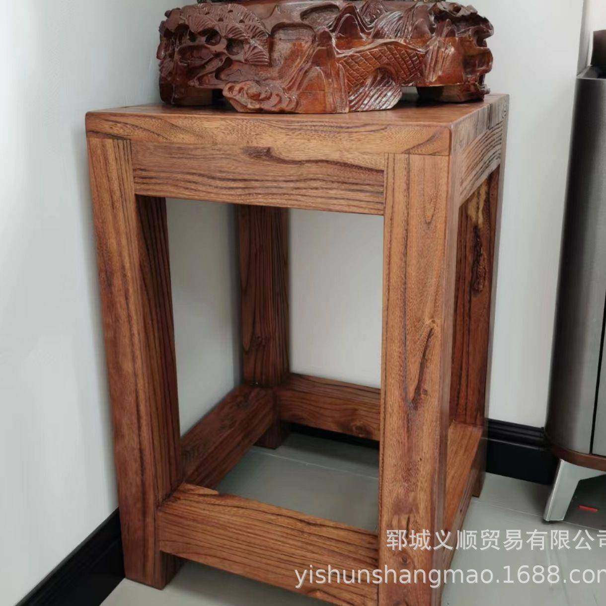 206老榆木长方形木四方凳小加固实木凳板矮凳网红榆木板凳