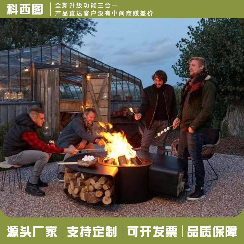 户外真火壁炉家用精467取暖别墅庭院酒烤炉装饰器民宿火篝火围炉