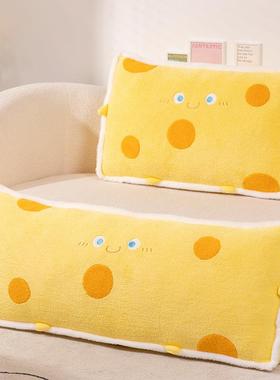 爱奶可芝士床头靠垫靠枕学生宿舍抱枕h4wmb5EW酪床上看书护腰软大