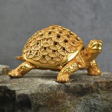 富甲宝一方金龟金元011盒木套装财招财铜钱神龟金属工艺品摆件