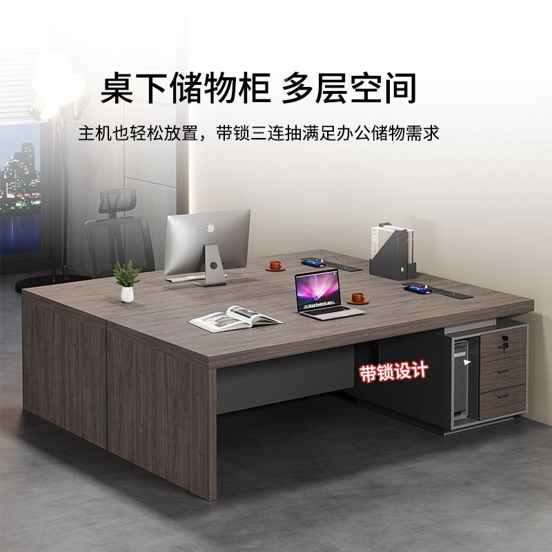 YH-JLZ23老办桌桌简约现代经理公桌椅组合双人财务板主管桌员工电