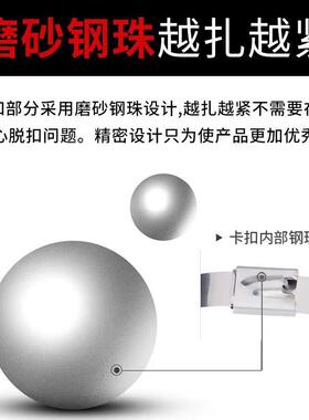 43.6mm宽19666度201/304/16不锈钢带户伏外钢扎带电线扎杆桥机光