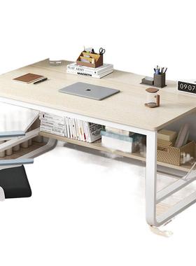 电脑桌书桌写字学桌办公桌学台生习桌家用写字书架一体88313桌子