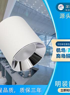 50W筒灯LED8寸开孔200MM大功率60W80W10CDW0W12装0明W明装筒灯