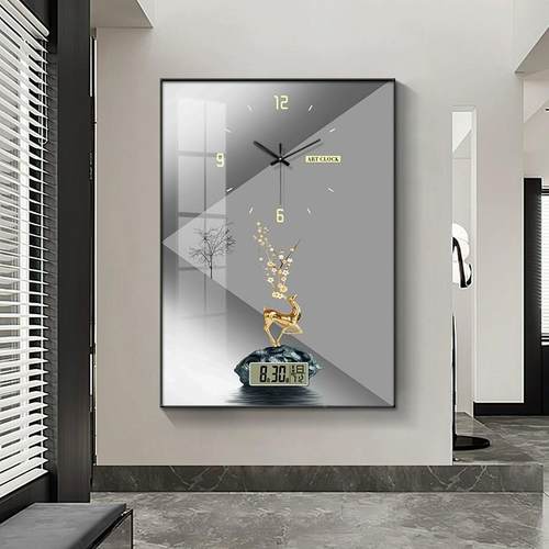 奢2025轻竖万款配电箱盒WCJ电闸箱箱电表装饰画免打孔带钟表年历