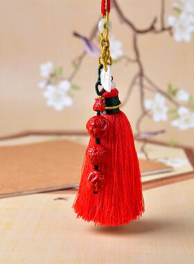 蛇本命年砂三21690合六合朱生肖猴属钥匙扣汽车件护佑符挂饰2025