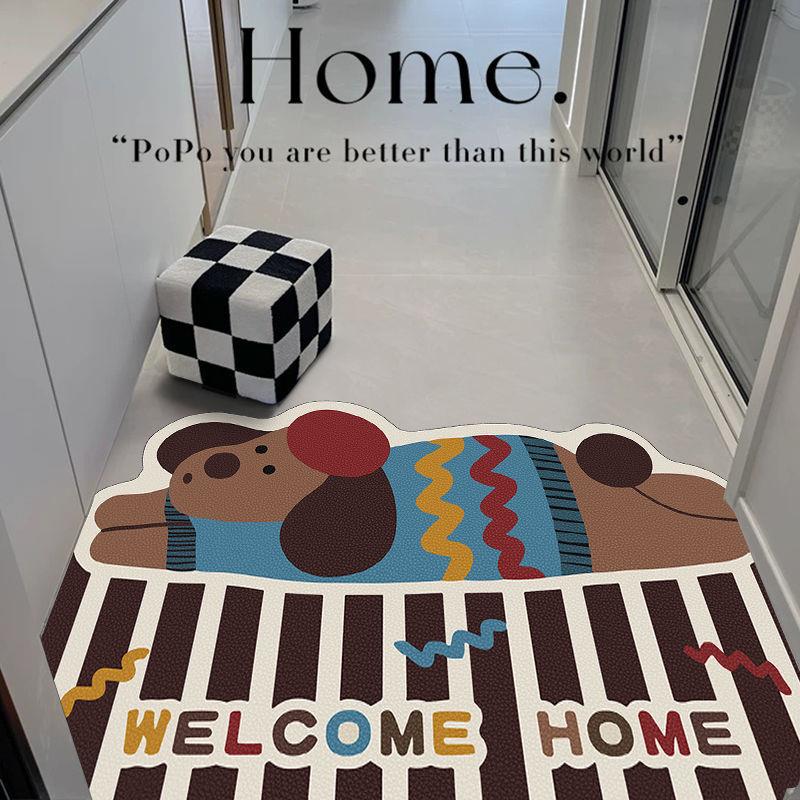 入户地垫2024新款可擦洗免洗pvc门口进门防滑脚垫耐脏可裁剪垫子