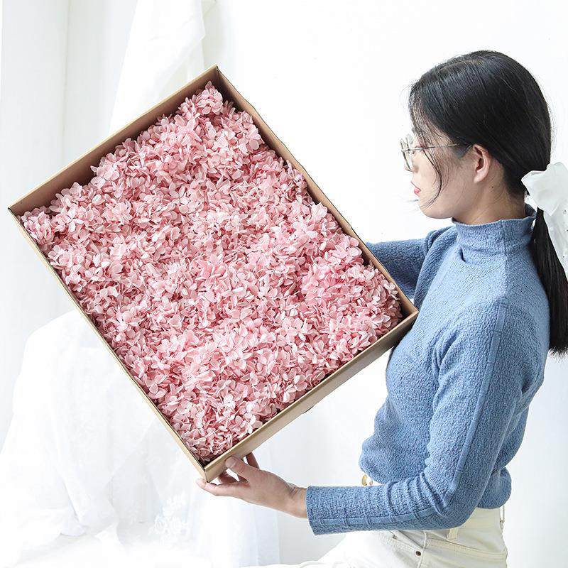 永生花A级木绣球花材diy包礼盒填充物1克装玻璃罩新娘头饰手工