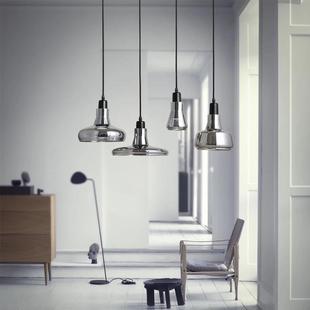 后现代餐厅吊灯创意个性 阴影玻璃吊灯北欧灯具简约工业风吧台灯