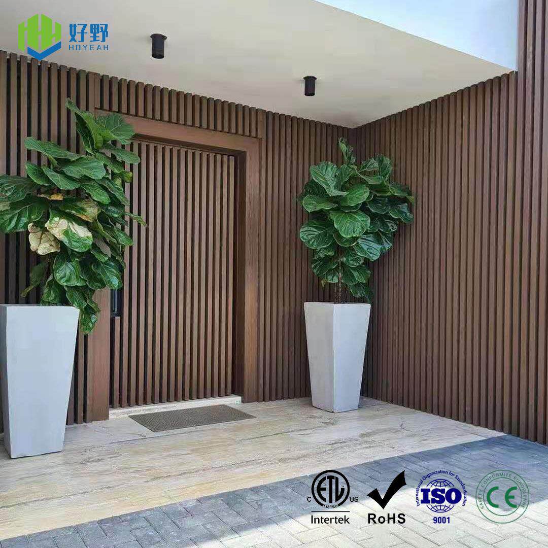 户外塑木长城板天花吊顶庭院格栅栅栏房屋塑木长城板户外护墙板