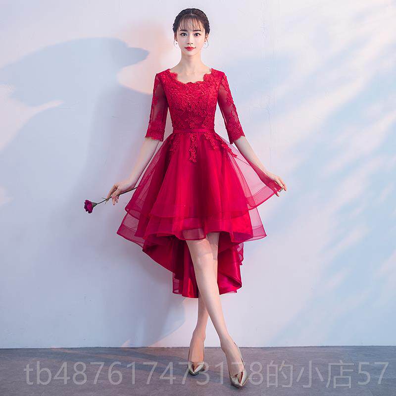 正品敬酒服新娘结婚当天便大阁码胖mm出宴尺会订婚回门礼服女装显