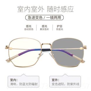 正品防潮蓝光辐射眼红镜框女韩版网倪妮同平光眼睛大脸变色近款视