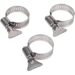 10-Pack 304 Stainless Steel Hose Clamps, Adjustable Thumb Sc