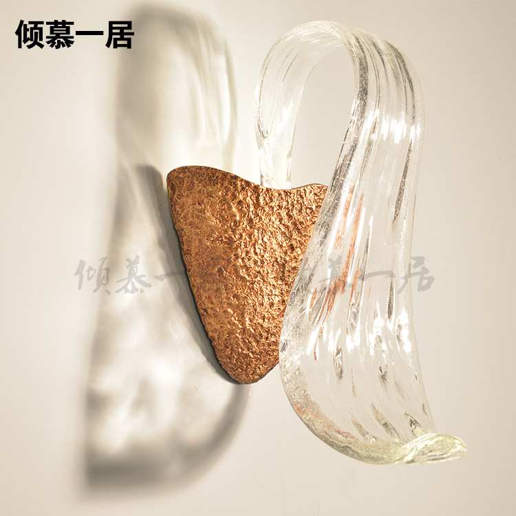 美式全铜壁灯单头卧室床头灯背景墙客厅现代简约欧式过道LED灯具
