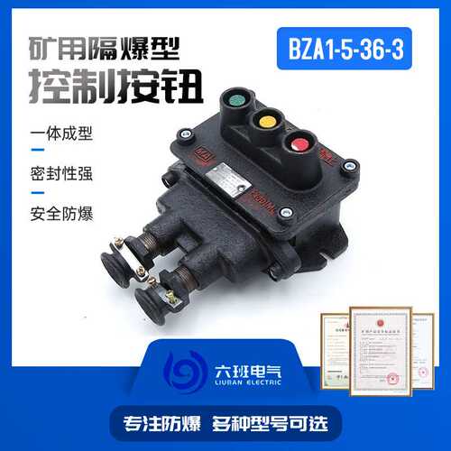 矿用隔爆型控制按钮BZA1-5/36-3三联防爆按钮控制装置配件