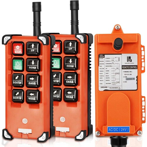 FAHKNS Wireless Industrial Crane Remote Control 8 Button Swi