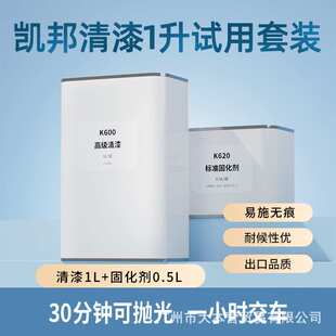 汽车清漆固化剂套装镜面亮光自流平高固试用体验装透明罩光油车漆