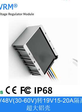 36V48V(30-60V)转19V15A 18A 20A隔离超大铝壳降压模块