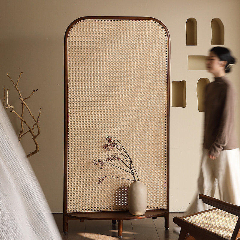 新中实木藤编入户玄关座日式矮美学酒店宋代茶室遮挡屏风新疆包邮,住宅家具,座屏,淘宝优惠券,粉丝福利购,淘宝优惠卷