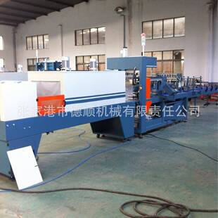 德702顺机械直线式(二拨杆三拨)饮热收杆缩机包装全自动料装箱机