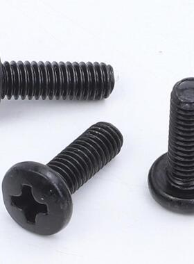 04不锈钢黑色十字RNS大头牙螺丝3大圆钉头螺丝大盘头螺M2/机M2.5/