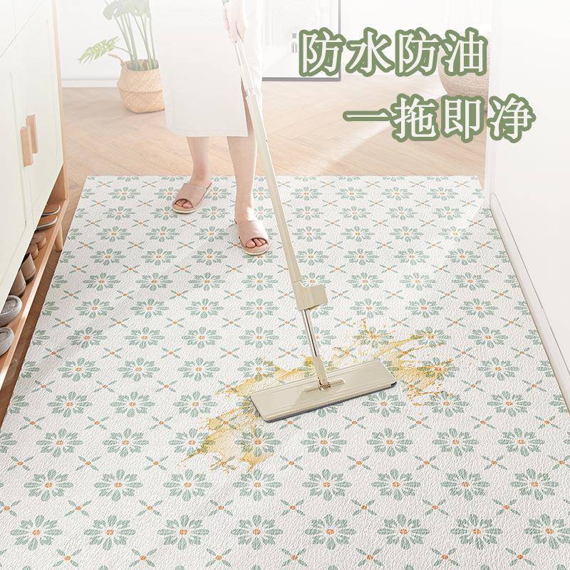 厨房垫满洗铺防滑防油耐脏地249毯全铺可擦免洗清pvc防水脚地垫整