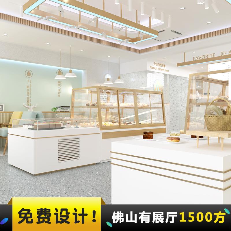 面包烘店货架高培店面展包柜新款钢木档靠墙bj-20020多层玻璃蛋糕