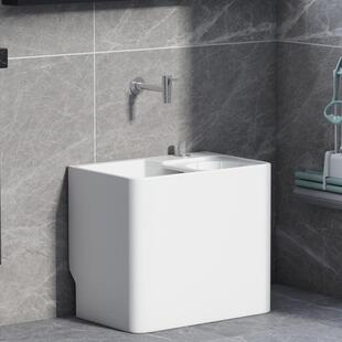 cs拖用把池家阳生台卫间地排侧陶瓷拖布池563排带沥水篮大号槽池